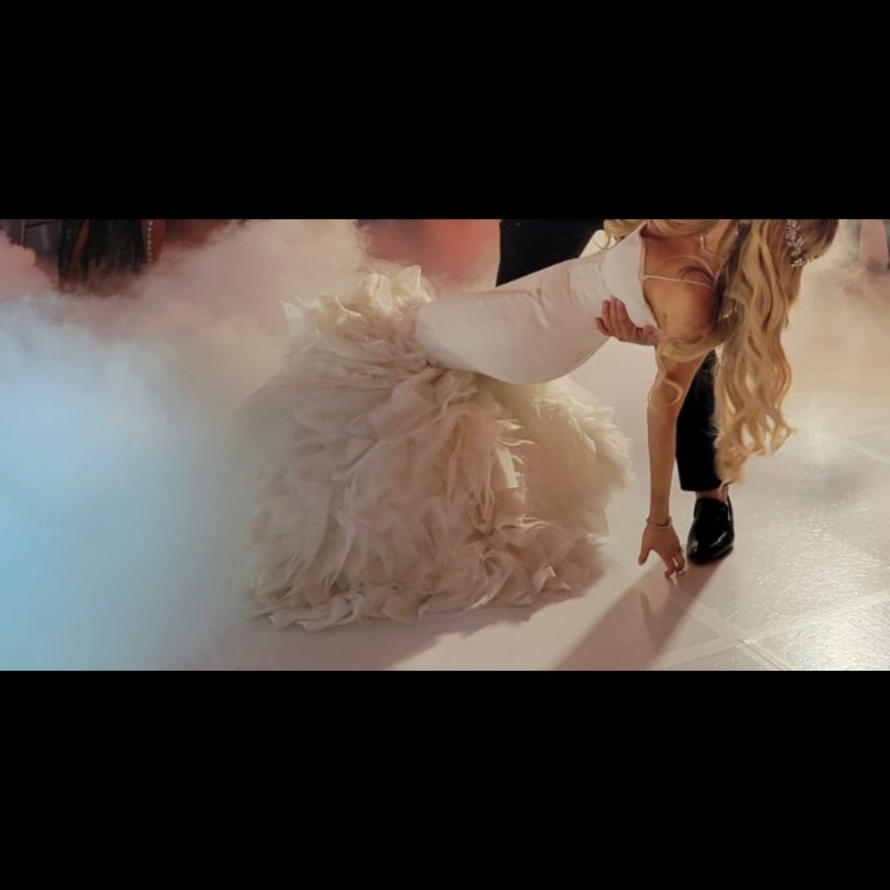 Custom Designer wedding gown includes veil &bolero